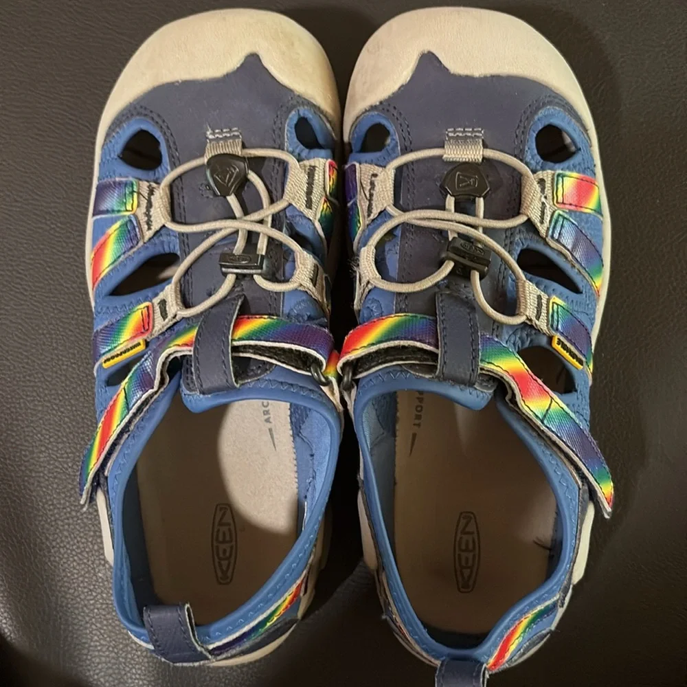 Keen Blue size 4 Water Shoes with Closed Toe and Adjustable Straps